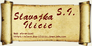 Slavojka Iličić vizit kartica